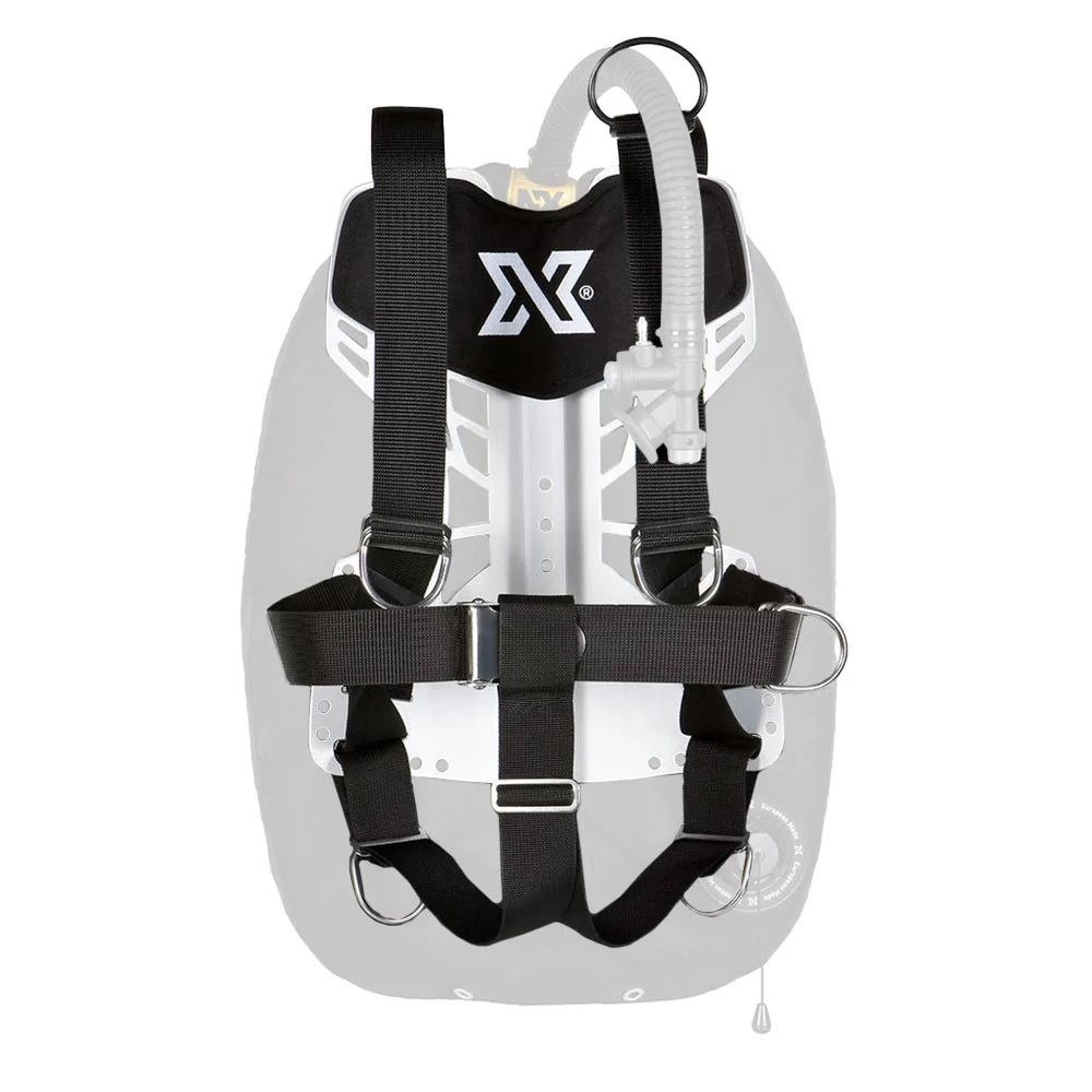 XDEEP NX Standard Backplate + DIR Harness — Aluminium