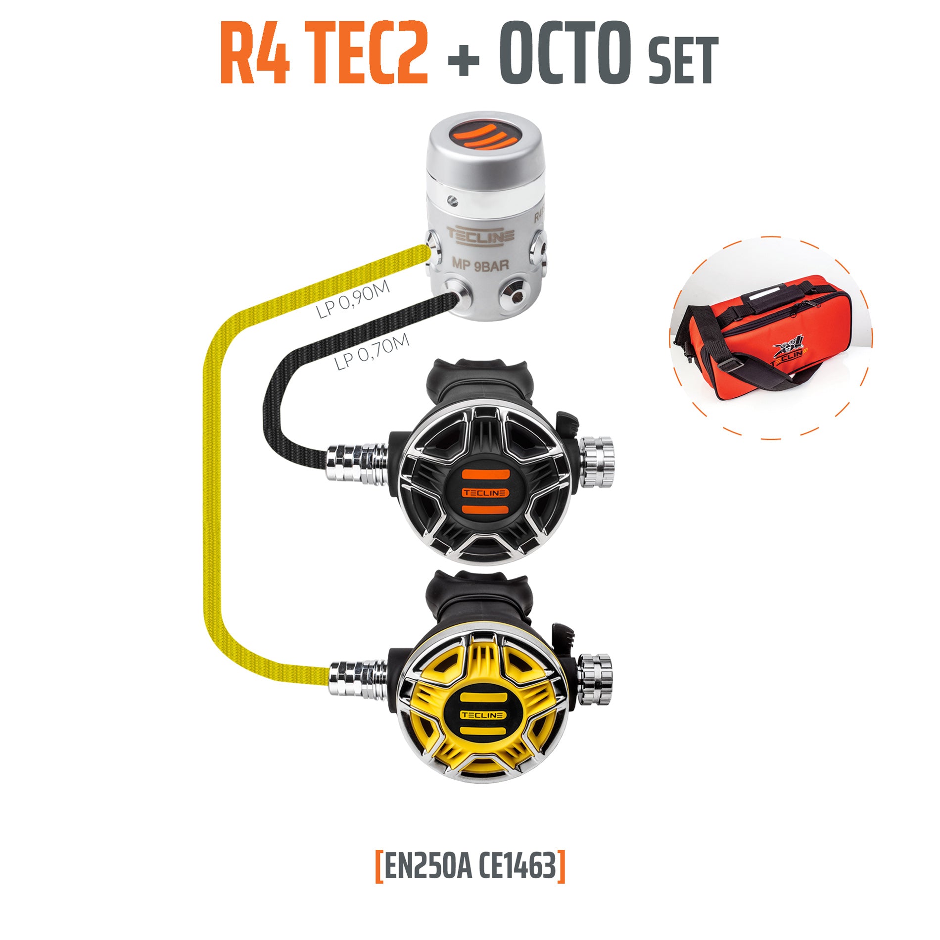 TECLINE Regulator R4 TEC2 and octopus