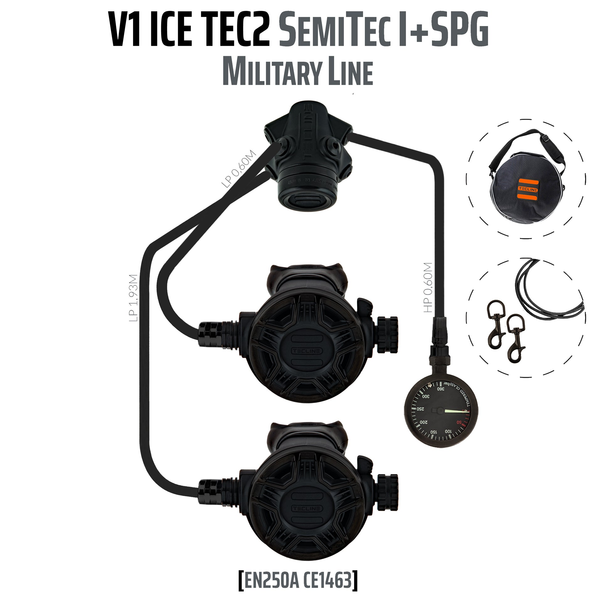 V1 ICE TEC2 Reversible Semi-Tec I set with SPG - Military Line